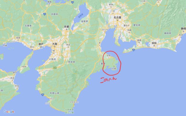 三重県伊勢志摩の地図